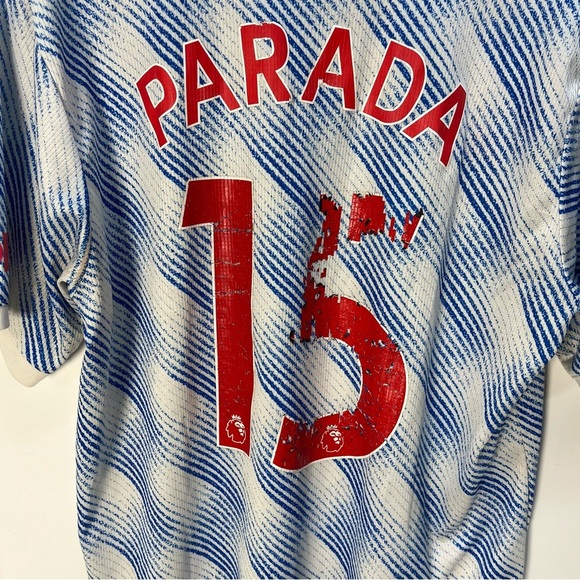 2021/2022 Adidas Manchester United #15 Parada Away Soccer Football Jersey Sz L - Picture 8 of 8